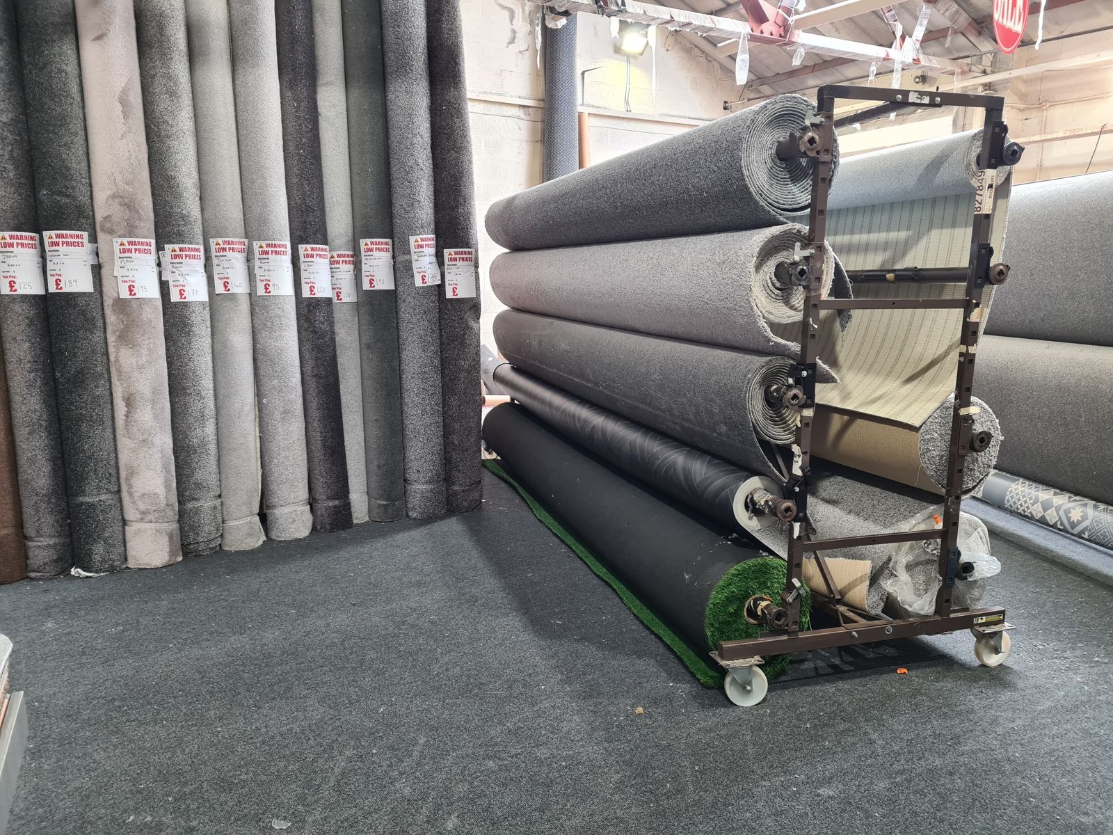 Clearance carpet rolls in stock, priced to clear